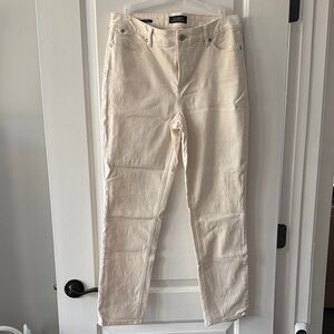 Talbots Cream Ankle Crop Jeans